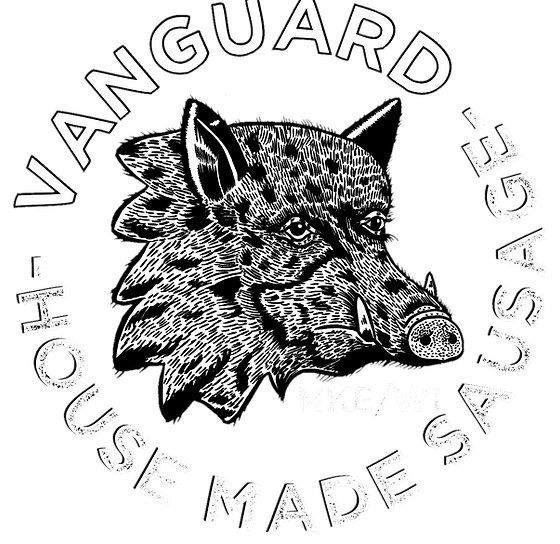 The Vanguard - Gary the skeleton logo